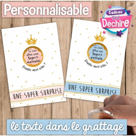 Ticket carte à gratter : demande marraine & parrain