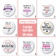 Badge épingle demande marraine - 50 mm - Choix de l'image