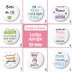Badge épingle mamie - 50 mm - Choix de l'image