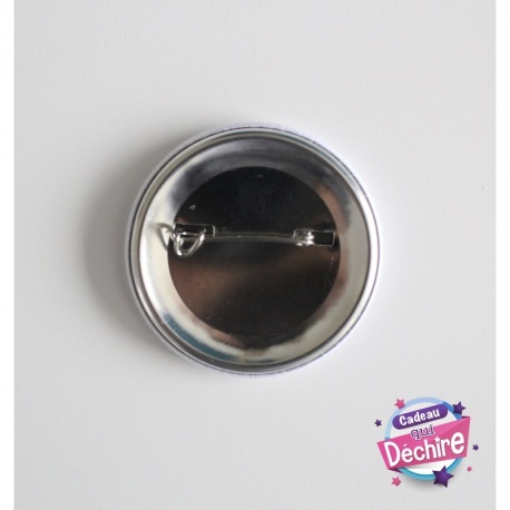 Badge épingle métier personnalisable - 50 mm - Choix de l'image