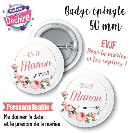 Badge EVJF personnalisable