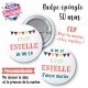 Badge EVJF champêtre personnalisable