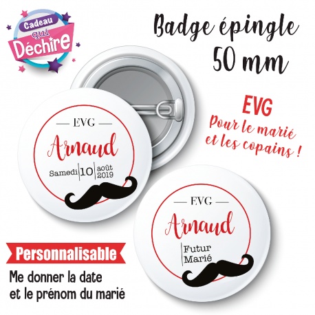 Badge EVG personnalisable