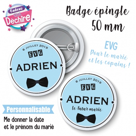 Badge EVG personnalisable