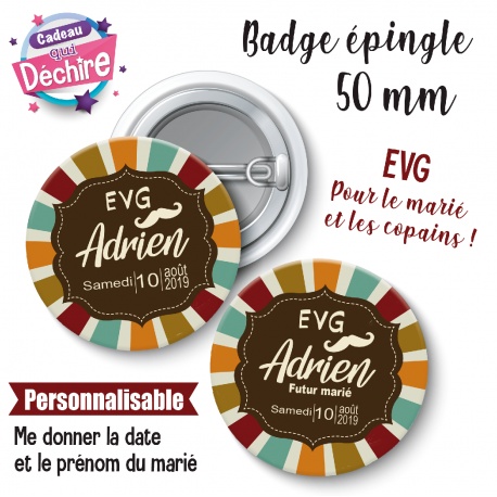 Badge EVG personnalisable
