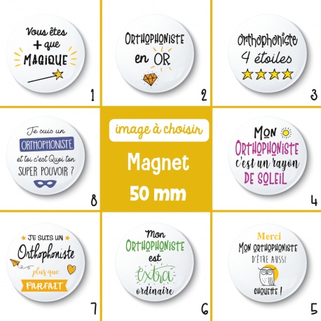 Magnet orthophoniste - 50 mm - Choix de l'image