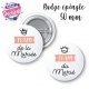 Badge Team de la mariée, badge Team du marié - 50 mm