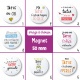 Magnet tatie - 50 mm - Choix de l'image