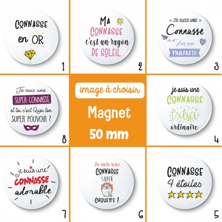 Magnet connasse - 50 mm - Choix de l'image