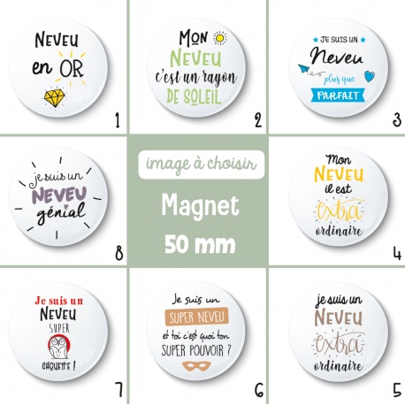 Magnet neveu - 50 mm - Choix de l'image