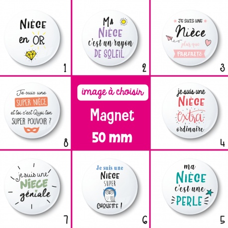 Magnet nièce - 50 mm - Choix de l'image