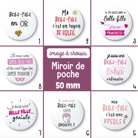 Miroir de poche belle-fille - 50 mm - Choix de l'image