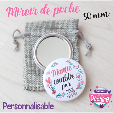 Miroir de poche mamie