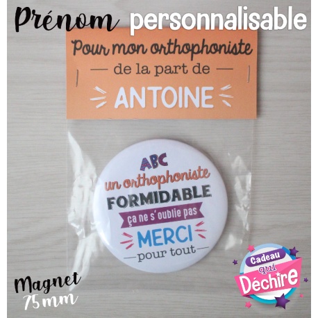 Magnet orthophoniste formidable