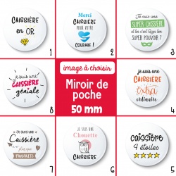 Miroir de poche caissière - 50 mm - Choix de l'image