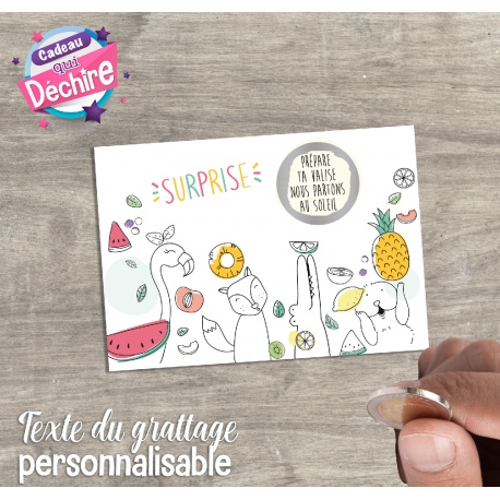 Ticket carte à gratter " Surprise "