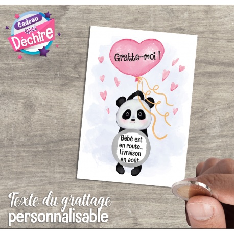 carte à gratter : annonce de bonne nouvelle !