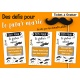 3 cartes à gratter : défis futur marié