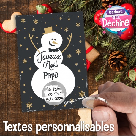 Carte à gratter Joyeux Noël