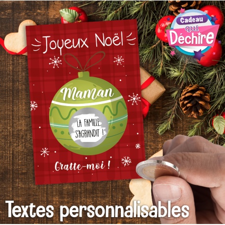 Carte à gratter Joyeux Noël