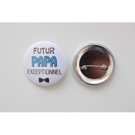Badge épingle "Futur Papa Exceptionnel"