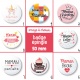 Badge épingle maman - 50 mm - Choix de l'image