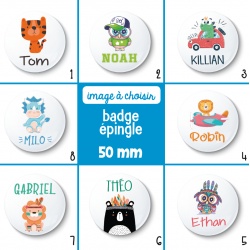 Badge pour accrocher au sac de bébé