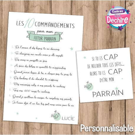 Les 10 commandements Parrain