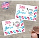 Ticket carte à gratter : fille ou garçon (plusieurs coloris)
