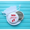 Miroir de poche " tata j'arrive ! "