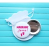 Badge épingle " Marraine j'arrive ! "