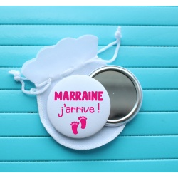 Miroir " Marraine j'arrive ! "