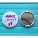 Miroir de poche " mamie j'arrive ! "