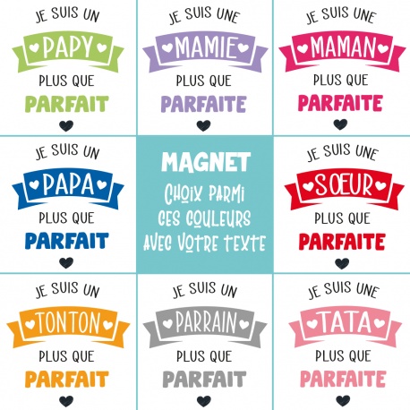 Magnet " Famille plus que parfaite "
