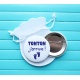 Badge épingle " Tonton j'arrive ! "