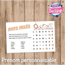 Carte annonce prénom bébé