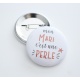 Badge épingle mon mari - 50 mm