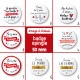 Badge épingle Saint Valentin - 50 mm - Choix de l'image