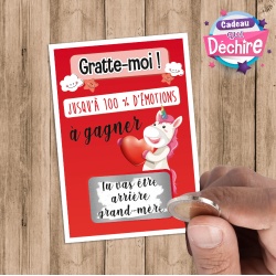 Ticket carte à gratter : tu vas être arrière grand-mère !