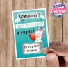 Ticket carte à gratter : tu vas être tonton !