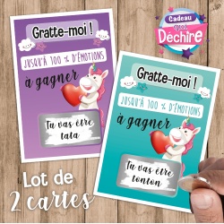 Ticket carte à gratter : Tata & Tonton