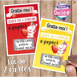 Ticket carte à gratter : Arrière grand-mère & Arrière grand-père