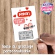Ticket carte à gratter Maman