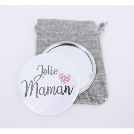 Miroir de poche " Jolie Maman "