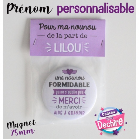 Magnet nounou formidable