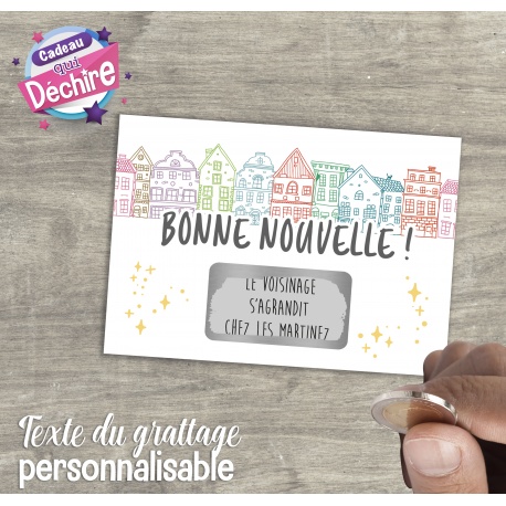 carte à gratter pour le  voisinage