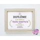 Affiche diplôme Mamie - Choix du format - Vendu sans le cadre