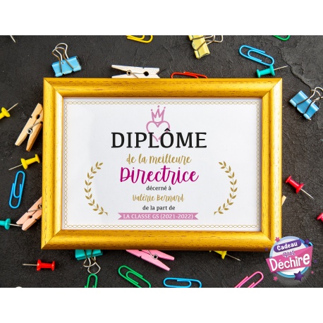 Diplôme directrice  - Choix du format