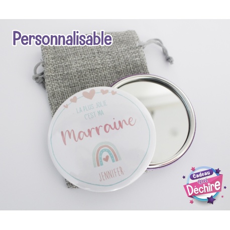 Miroir de poche pour Marraine