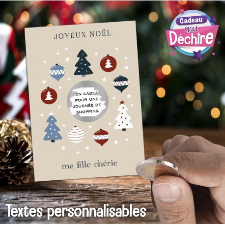 Carte à gratter Joyeux Noël